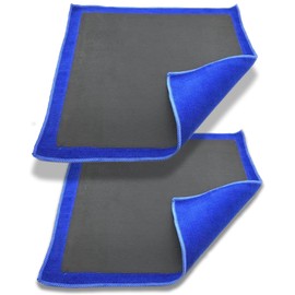 h&b Clay Towel for Car Washing, Iron Powder Removal, Easy to Clean, Smooth Clay Blend, Microfiber Rubber Cloth, 11.0 inches (28 cm), 2 Pieces