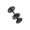 Infinity Decor Solid Brass Modern Style Slimline Bathroom Privacy Thumb