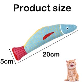 JLPDMT Kitten Toys, 4 PCS Chew Bite Resistant Catnip Toys, Realistic Plush Fish Cat Toy, Interactive Cat Toys, Washable Cat Nips Toys, Used For Indoor, Outdoor Kitten Interactive Toys
