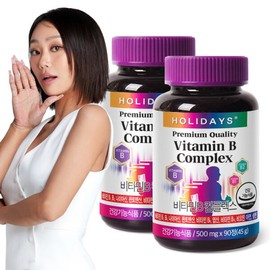 10-type complex functional vitamin B complex vitality vitamin 2 bottles total 6-month supply / 10종복합기능성 비타민B 컴플렉스 활력비타민 2병 총6개월분