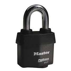 Master Lock Pro Series Heavy Duty Weatherproof Padlock [CEN Insurance Approved] [Key] [Outdoor] 6127EURD â for Transportation and Industrial Applications
