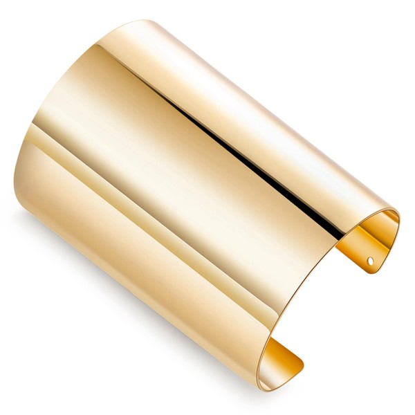 LOREMOW Cuff Bangle Bracelets for Women Trendy Wide Wire Cuff