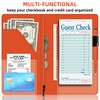BVYA Server Book for Waitress, 5x9 Inch Server Book with