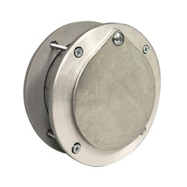 4 Inch Aluminum Exhaust Port for Doors Up to 2 Inch Thick