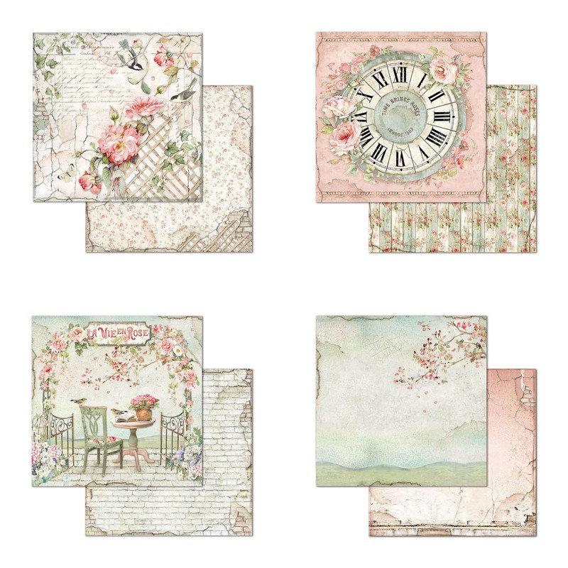 Stamperia SBBS08 Blocco di Carta 10 Fogli 20,3 x 20,3