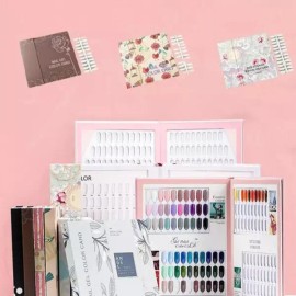 Mariceller 아트 보드판 네일샵 아트판 120색 네일팁 컬러 전시판 컬러판 프레임 차트 도구 용품 MS [꽃이와 새] Art Board Nail Shop Display Board 120 Colors Nail Tip Color Chart Frame Tool Supplies MS [Flowers and Birds]