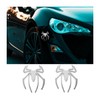 JNNJ 2 Pcs 3D Spider Emblem for Car, Zinc Alloy