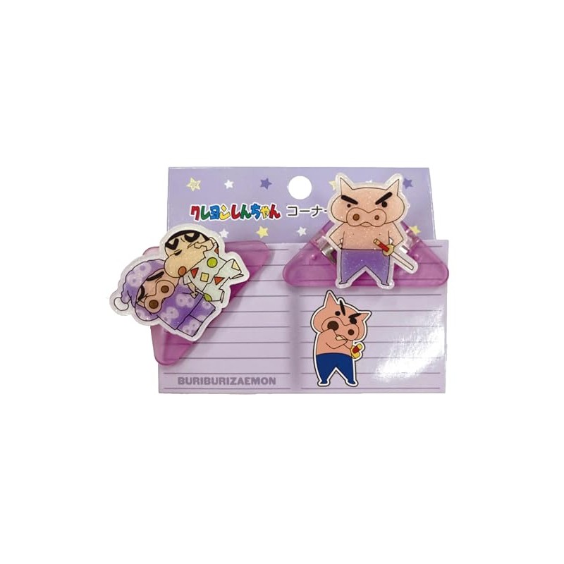 Crayon Shin-chan Corner Pair Clip, Buri Burizaemon