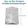 EasiBBQ Stainless Steel Flavorizer Bar for Weber 1141001 Go-Anywhere Gas