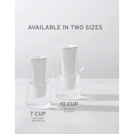 LifeStraw Home – Water Filter Pitcher, 7-Cup, Pebble, BPA Free Designed for Everyday Protection Against Bacteria, parasites, microplastics, Lead, Mercury, PFAS, and A Variety of Chemicals