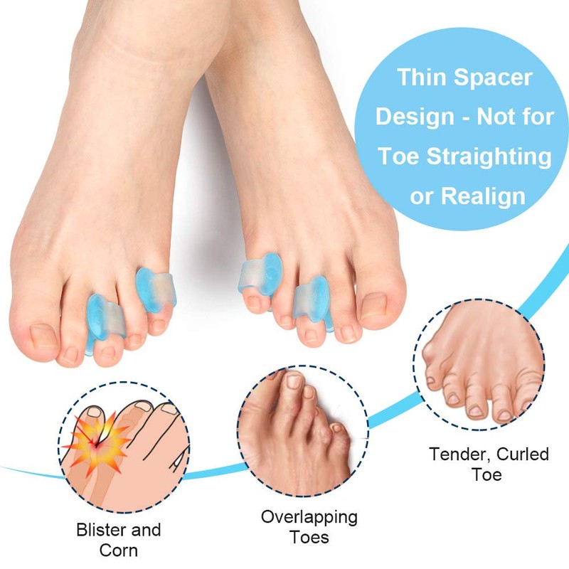 Povihome Gel Toe Separator, Pinky Toe Spacers, Little Toe Spacers