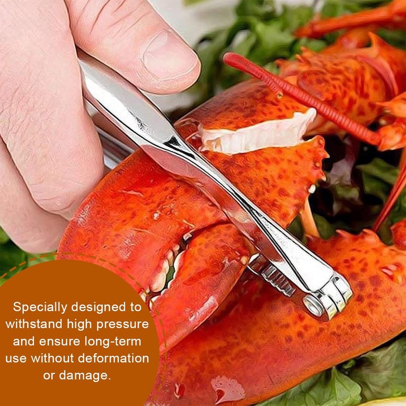 WMUVAZA Nutcracker, Robust Zinc Die-Cast Nutcracker Walnuts Nutcracker Handle Stainless