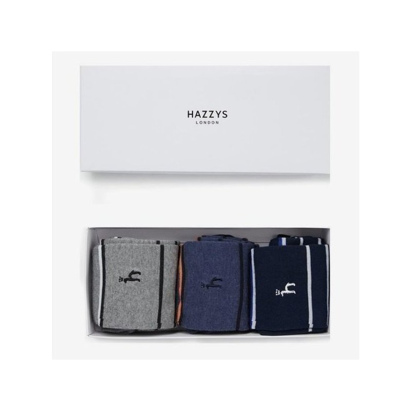 Hazzys (대구신세계)스트라이프 장목 양말 3종 세트HJSS5E003N2 (Daegu Shinsegae) Stripe Long