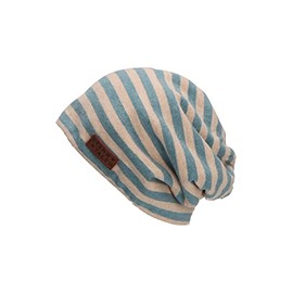 Sterntaler Boys' Slouch Beanie Striped Hat, blue