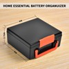 FULLCASE Battery Storage Organizer Holder Holds 72 AA AAA Batteries,