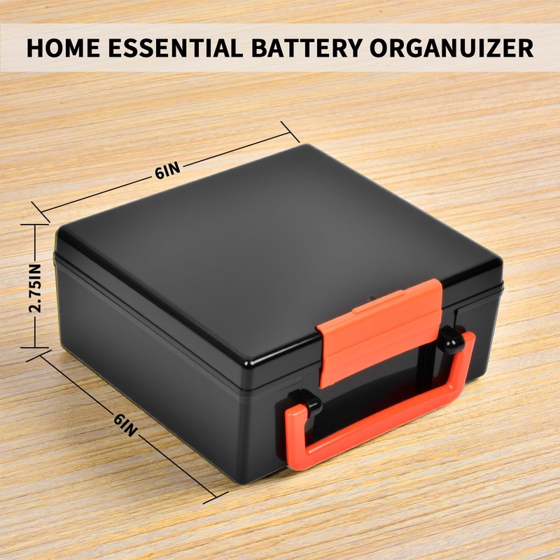 FULLCASE Battery Storage Organizer Holder Holds 72 AA AAA Batteries,