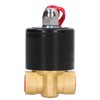 Brass Electric Solenoid Valve 2W025‑08 Normally Closed 1/4in 2 Position
