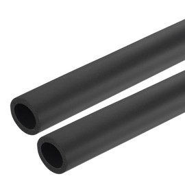 QUARKZMAN Pack of 2 Pipe Insulation Foam 23.5 mm ID 33.5 mm OD 0.3 m Length Non-Slip Foam Hose for Fitness Equipment Grip Support Cover Bicycle Grips Handlebar Grips, Black
