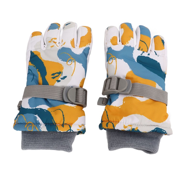 1 Pair Children Warm Gloves Windproof Waterproof Thicken for Winter