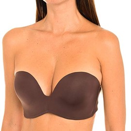 Wonderbra Women's Ultimate Strapless Everyday Bra, Brown (Brun Mocha 0bp), 34B UK