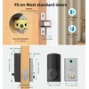 WiFi Deadbolt Smart Lock Fingerprint - HEANTLE Keyless Entry Front