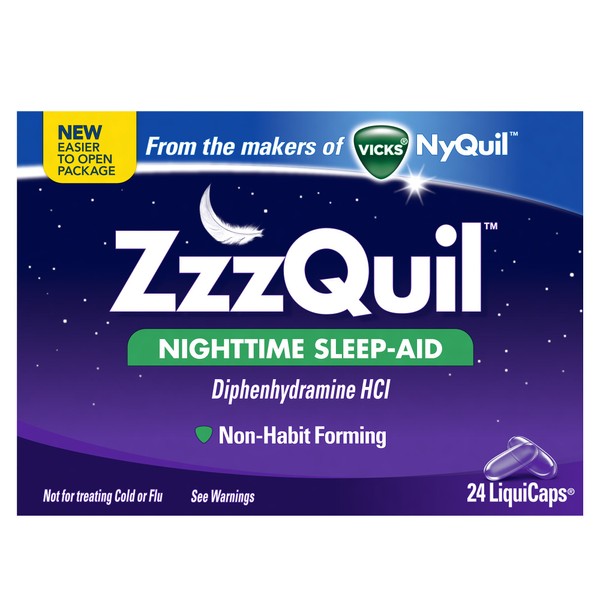ZzzQuil Nighttime Sleep Aid LiquiCaps 24 Count