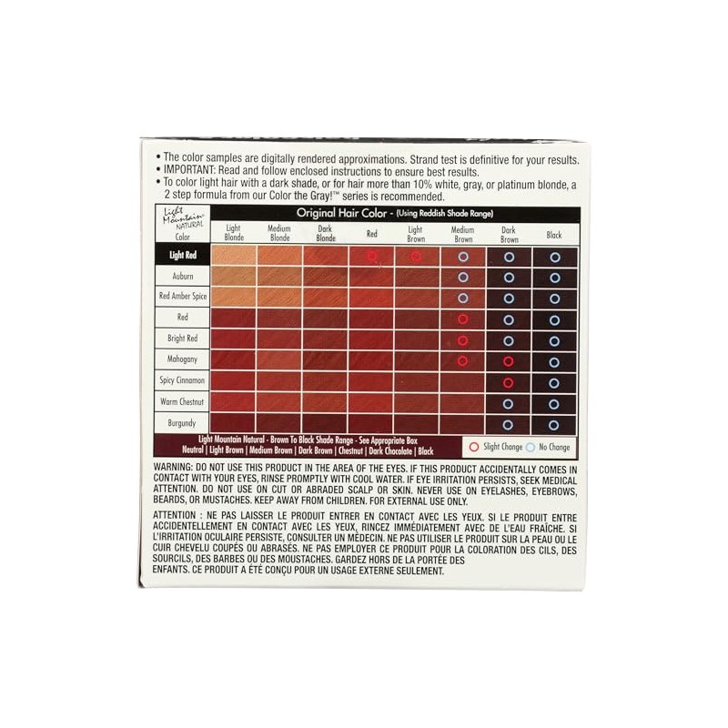 Hair Color, Red-Light 4 Oz by Light Mountain