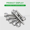 Litorange 101 PCS M5.5 Stainless Steel Self Drilling Hex Head