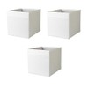 IKEA Drona Box (White, 3 Pack (L:15" x W:13" x