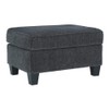 Signature Design by Ashley Abinger Contemporary Rectangle Ottoman, Dark Gray