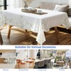 Green Leaf Wipe Clean Table Cloths - 140x180cm, Waterproof, Washable,