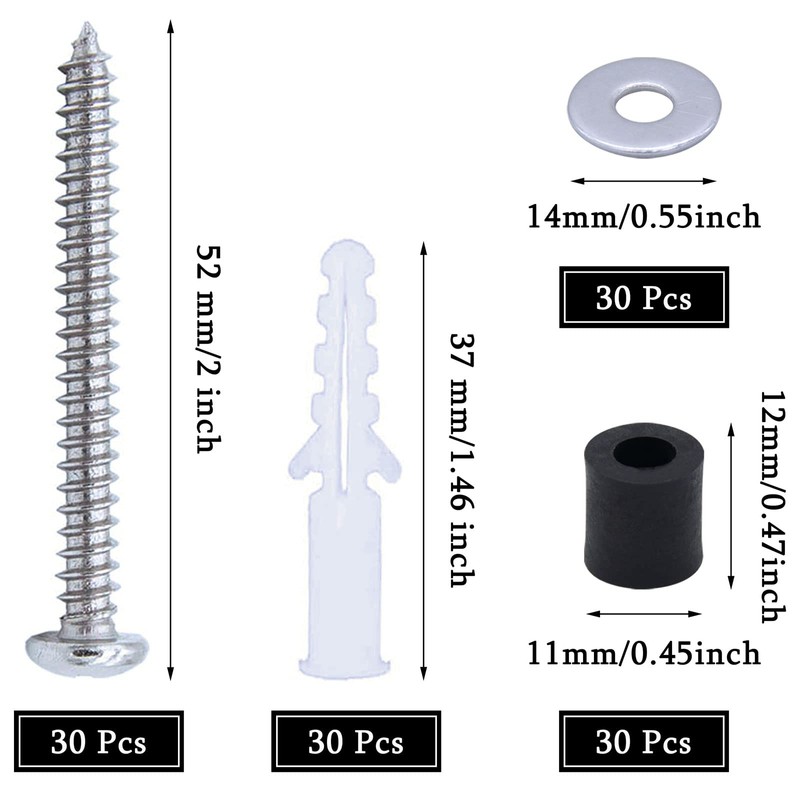 120 Pieces Pegboard Spacer Mounting Kit Pegboard Mounting Kit Board