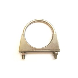 Universal Exhaust Pipe Clamp + U-Bolt - 90 mm - T304 Stainless Steel Pack Size : 1