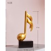 Amoy-Art 3 x Decorative Sculptures Music Note Figures Treble Clef