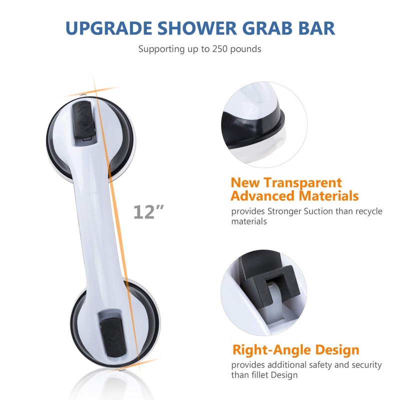 GreenChief Suction Grab Bar -Shower Handle & Bathroom Balance Bar