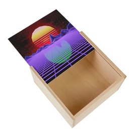 Fabulous SynthWave Synth Analogue Retro Electro Synthesis Vintage Box (11 x 11 x 3.5 cm)