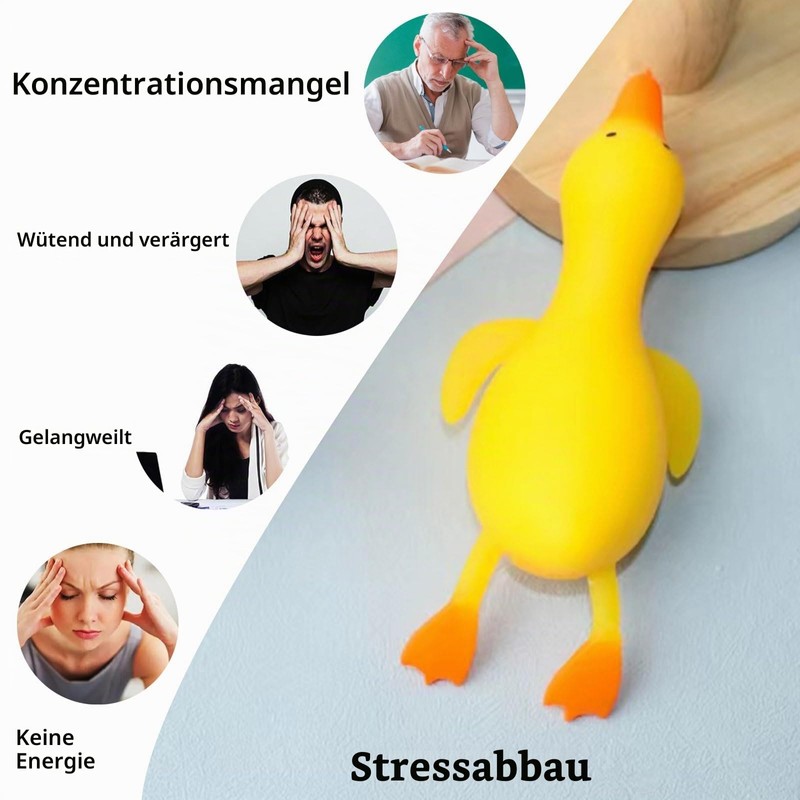 Anti-Stress Toy, Pack of 3 Duck Stretchy Toys for Adults