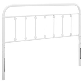 Modway MOD-6153-WHI Sage Full Metal Headboard, White