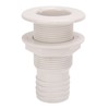 2in Through Hull Fitting Straight Drain Hose Polypropylene Inner Beam