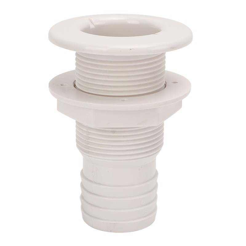 2in Through Hull Fitting Straight Drain Hose Polypropylene Inner Beam