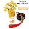 YIMITEE 9 Piece Feng Shui Citrine Money Tree, 7" Small