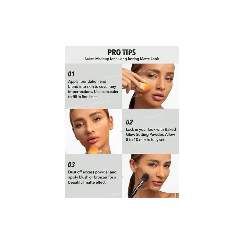 Sheglam Polvo Fijador Baked Glow Radiante - Cappuccino