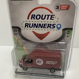 Greenlight Route Runner 1/64 2015 Ford Transit Indian Motorcycle Sales & Service