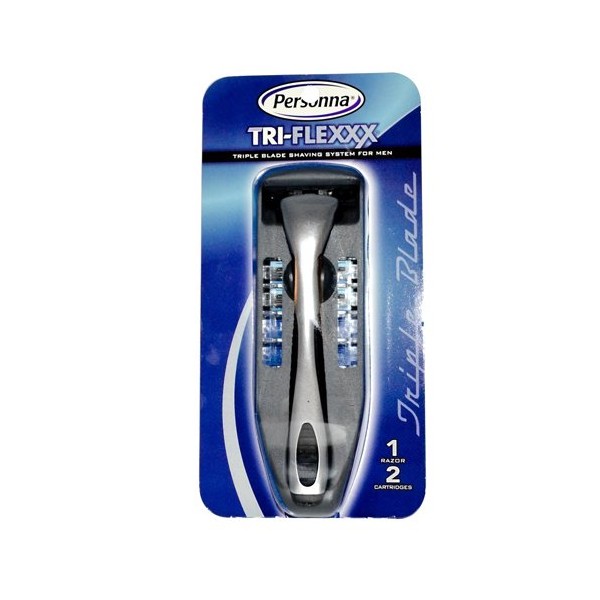 Personna Tri-Flexxx Triple Blade Shaving System for Men