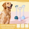 PETAXCELL Poop Scooper, 19.3" Long Handle Dog Poop Scooper, Blue