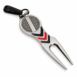 Golf Divot Repair Tool for Green Care – Aluminum Alloy Fork with Detachable Ball Marker for the Golf Course