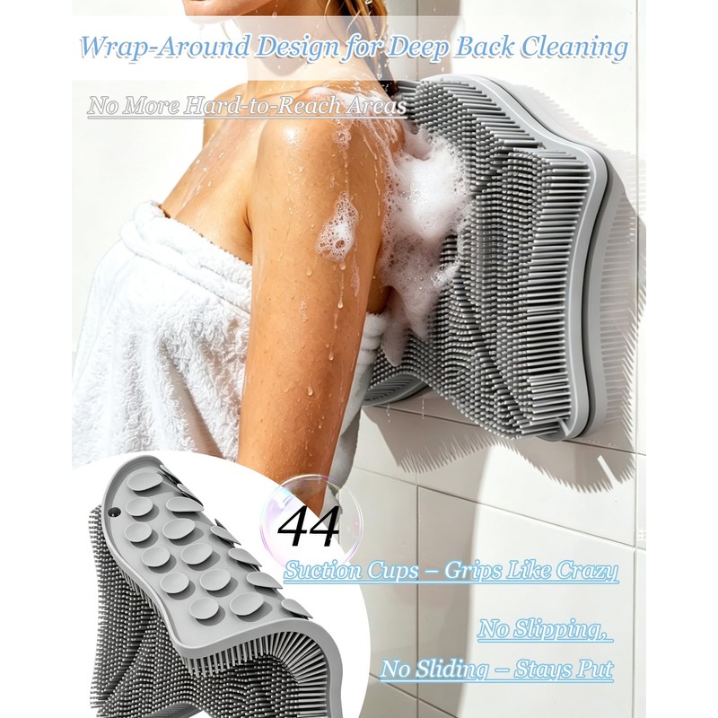 2026 New Upgrade – Shower Foot Scrubber Mat with Strong