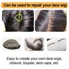 BEEOS 5x5 Transparent Lace for Wig Making, 5 Pieces Lace