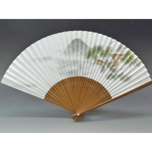 Kyoto Fan for Men "Landscapes of Japan", Double Sided Pattern,