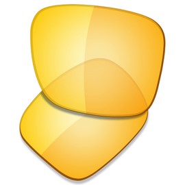 Saucer Premium Replacement Lenses for Oakley Holbrook XL OO9417 Sunglasses, High Defense - HD Yellow Non Polarised